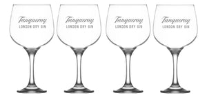 Copas De Gin Tanqueray Pack X4 - 650ml Grabado Láser
