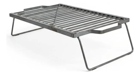Parrilla A Carbón Leña Portátil Plegable 60x40 Camping Negro