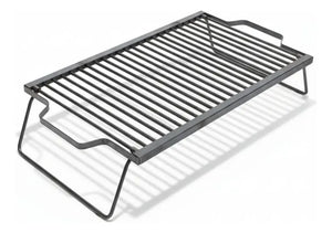 Parrilla A Carbón Leña Portátil Plegable 60x40 Camping Negro