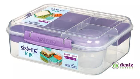 Contenedor De Alimentos Sistema Bento Lunch To Go 1,65 Lts.