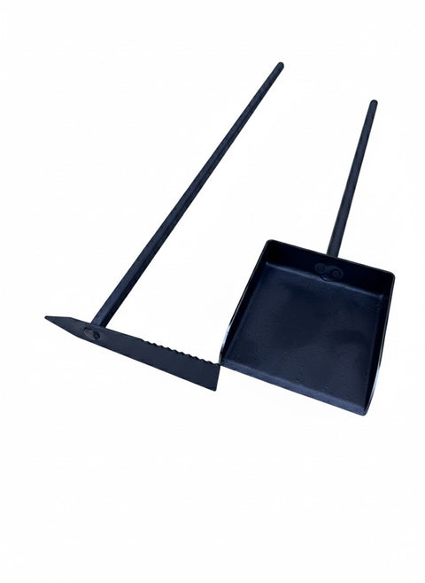 Set Pala Carbonera + Atizador macizo 70cm