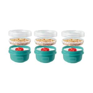 Set 3 Contenedores Rubbermaid TakeAlongs Twist & Seal 378 ml