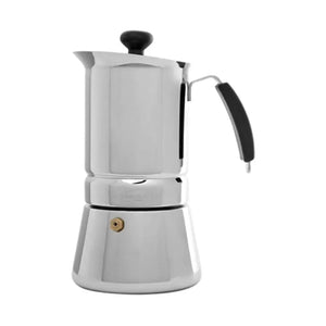 Cafetera Italiana Oroley Arges Acero Inoxidable 4 Tazas Inducción