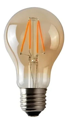 Pack 10 Ampolletas LED A60 Vintage 4W E27 Ámbar