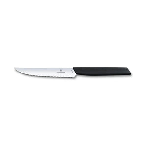 Cuchillo Victorinox Bistec Swiss Modern Hoja 12 cm Negro