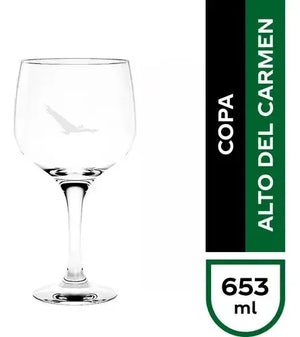 Copa Alto Del Carmen 657ml Pack X4 Tragos Aperitivos Coctels Transparente