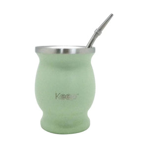 Mate Keep 200 ml con Bombilla Menta + Grabado Personalizado