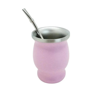 Mate Keep 200 ml con Bombilla Rosa claro + Grabado Personalizado