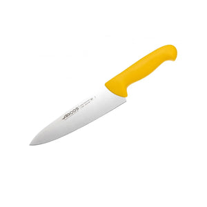 Cuchillo Carnicero Arcos 20cm Profesional Amarillo Asado Bbq + Grabado Personalizado