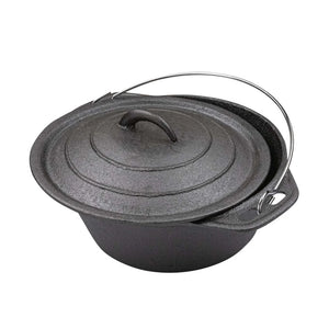 Olla Holandesa 25cm Hierro Fierro Con Alzador Premium