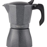 Cafetera Italiana Inducción Oroley Petra Black 6 Tazas Café