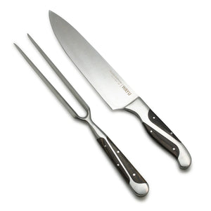 Set Parrillero Wayu Black Edition Cuchillo + Pincho + Grabado Láser