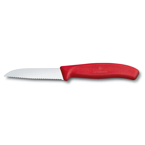 Cuchillo Cocina Victorinox Rojo 6.7431 Hoja Dentada 8cm