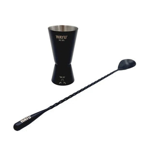 Set 2 Jigger Medidor + Cuchara Wayu Barra Coctail Tragos