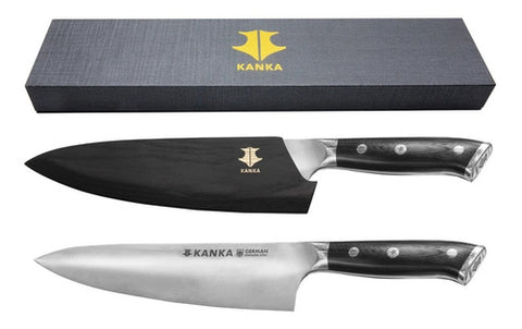 Cuchillo Acero Alemán Kanka 8 Pulgadas + Grabado