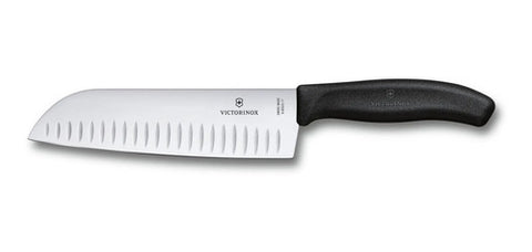 Cuchillo Santoku Swiss Classic Negro Victorinox 6.8523.17g
