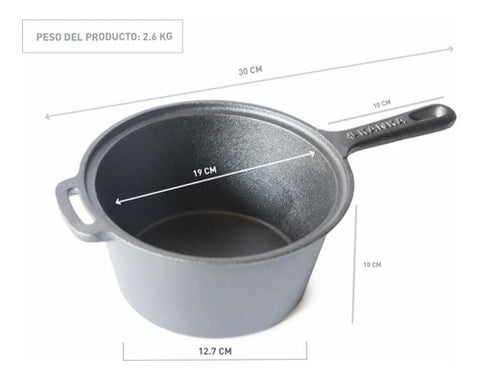 Olla Salsera Kanka Hierro Fundido