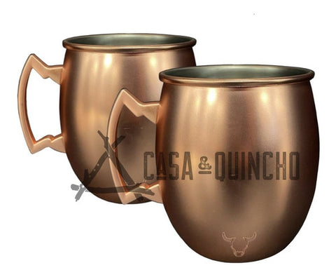 Set De 2 Mugs De Cobre Wayu Shine Tragos Moscow Mule Mojito