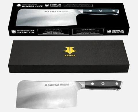 Cuchillo Hacha Acero Alemán + Grabado Láser