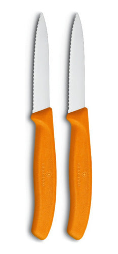 Cuchillos Verdura Dentado Orange Victorinox 6.7636.l119b