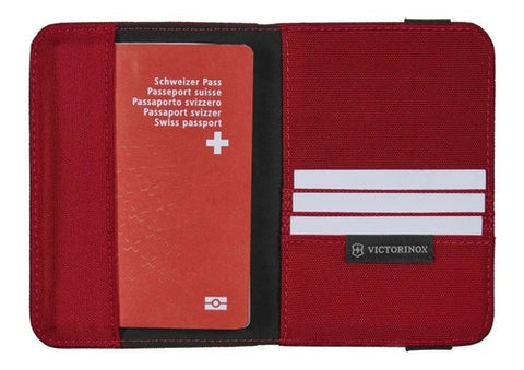 Porta Pasaporte Victorinox Rfid Negro Tarjetas Organizador