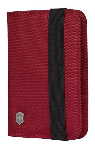 Porta Pasaporte Victorinox Rfid Negro Tarjetas Organizador