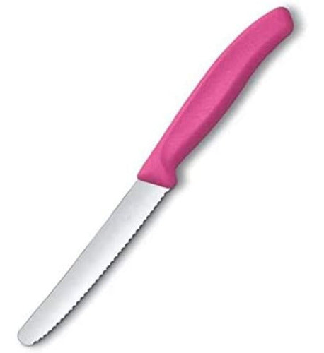 Cuchillo Cocina Victorinox Rosa 6.7836.l115 Dentado 11cm