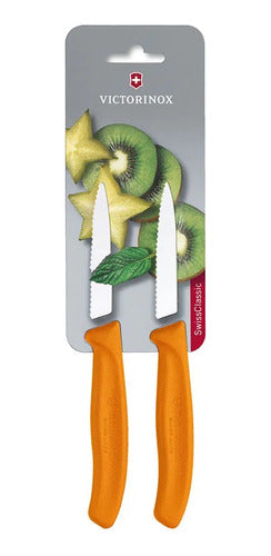 Cuchillos Verdura Dentado Orange Victorinox 6.7636.l119b