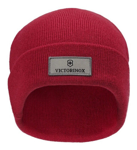 Gorro De Lana Rojo Victorinox 611130 Abrigo Invierno Frío