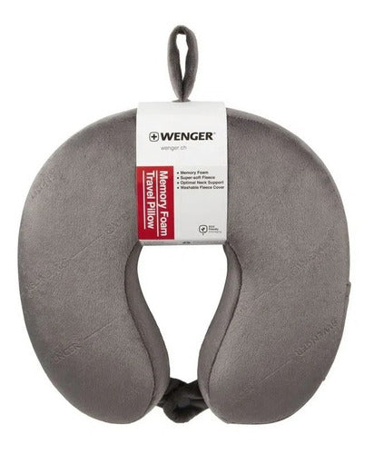 Almohada De Viaje Memory Foam Wenger 611884 Gris