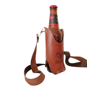 Porta Cerveza Manos Libres Parrillero + Grabado Láser