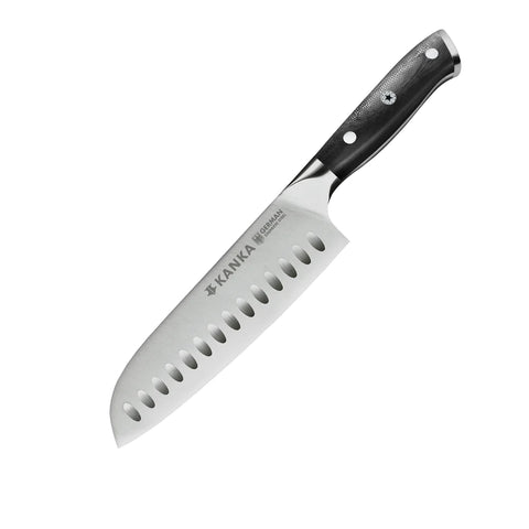 Cuchillo Acero Alemán Kanka Santoku + Grabado Láser