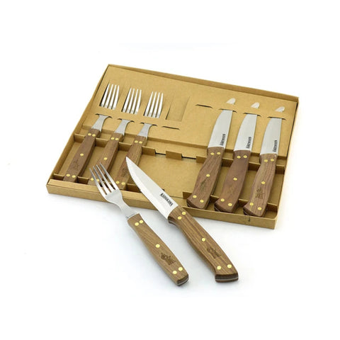 Set 8 Piezas Cuchillos + Tenedor Kangkawe Premium Cocina