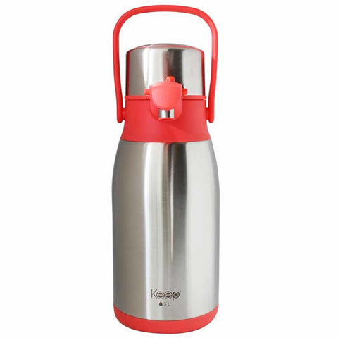 Termo Sifón 3 Litros Acero Inoxidable Keep Rosa