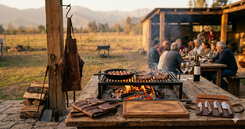 Equipamiento esencial para quincho en casa del asador chileno - parrilla, cuchillos, accesorios y más - Casa y Quincho