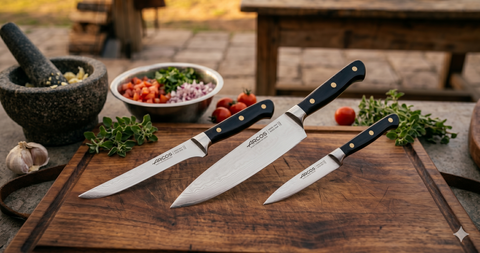 Cuchillos profesionales Arcos España disponibles en Chile - guía completa de la marca para cocina y parrilla - Casa y Quincho