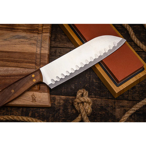 Cuchillo 7" Santoku Coñaripe Kangkawe + Grabado Láser