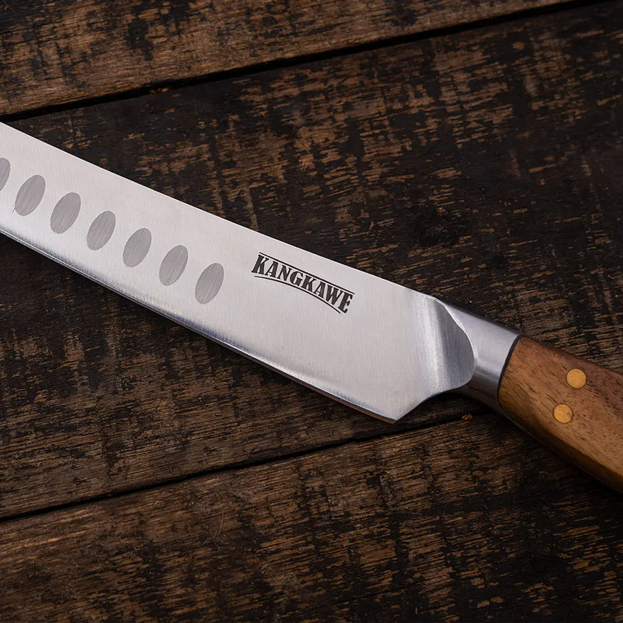 Cuchillo Carnicero Kangkawe mango de madera