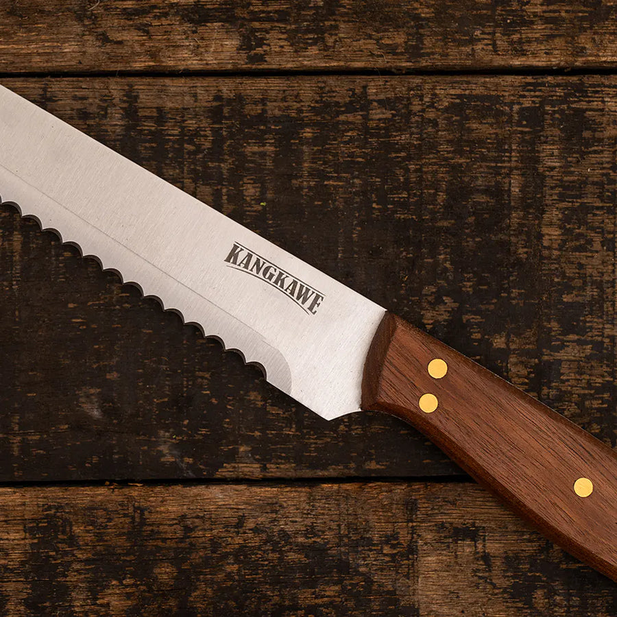 Cuchillo 10" Panero Pan Sierra Kangkawe + Grabado Láser