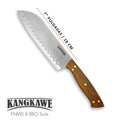 Cuchillo 7" Santoku Coñaripe Kangkawe + Grabado Láser