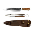 Set Cuchillo Curacaví + Tenaza Kangkawe con Funda de Cuero al Cinto + Grabado