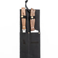 Set Parrillero Cuchillo + Tenedor Kangkawe Funda Cuero Negra + Grabado Láser
