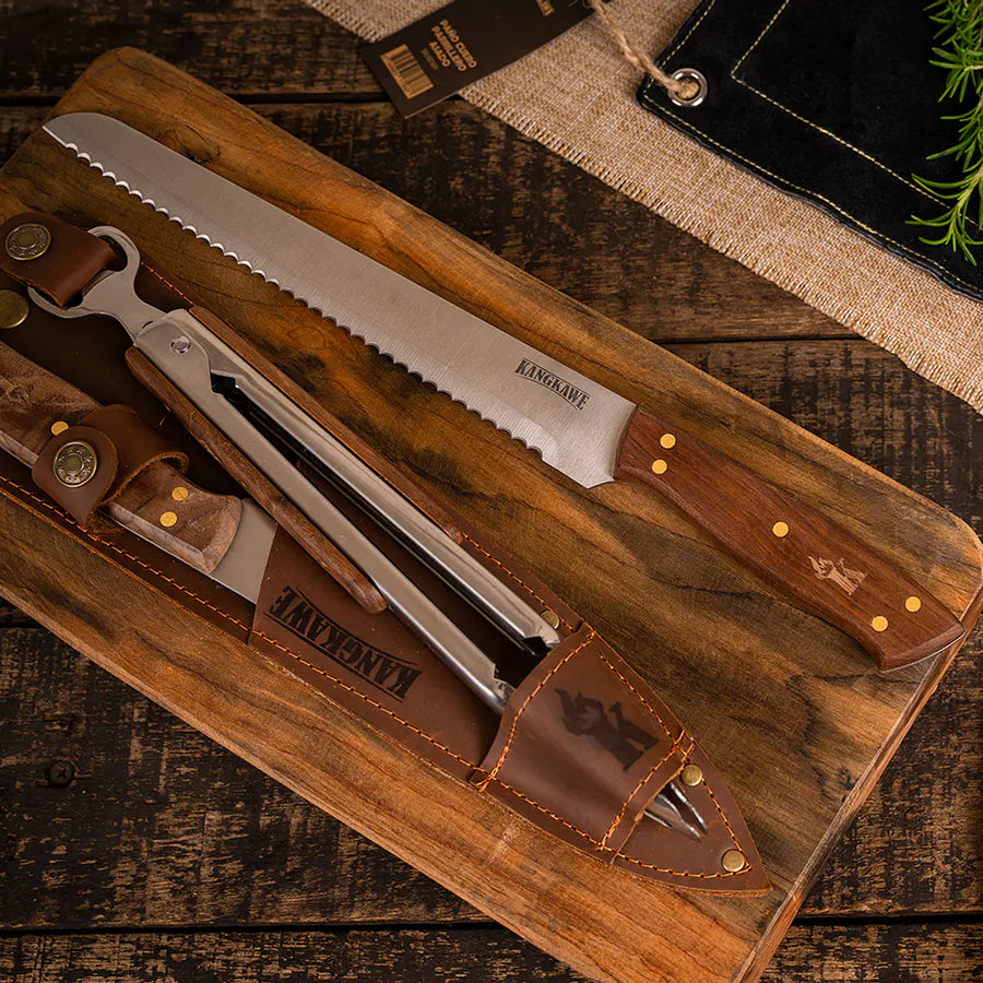 Cuchillo 10" Panero Pan Sierra Kangkawe + Grabado Láser