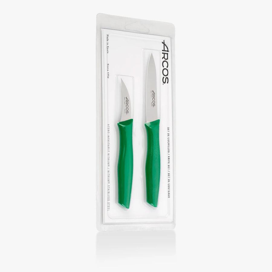 Set Cuchillos Mondadores Arcos Nova Verde + Grabado