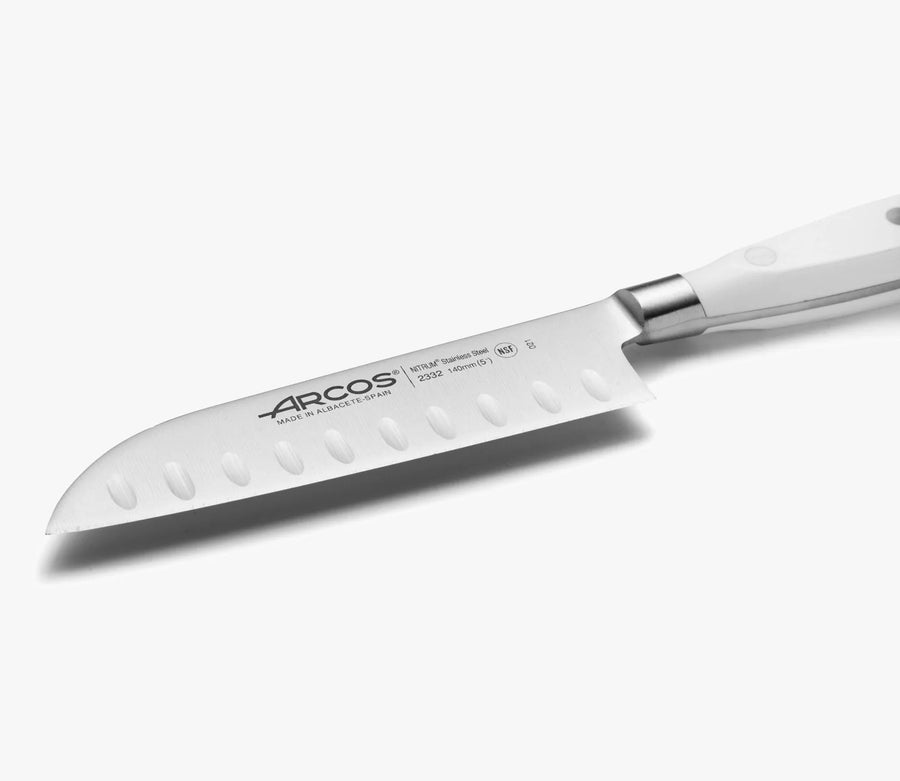 Cuchillo Santoku Arcos Riviera Blanc 14cm Premium + Grabado Personalizado