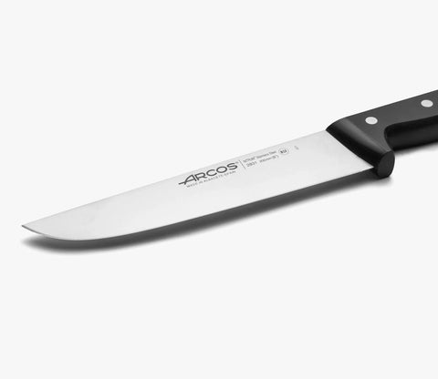 Cuchillo Carnicero Arcos 20cm Negro Profesional Asado + Grabado Personalizado