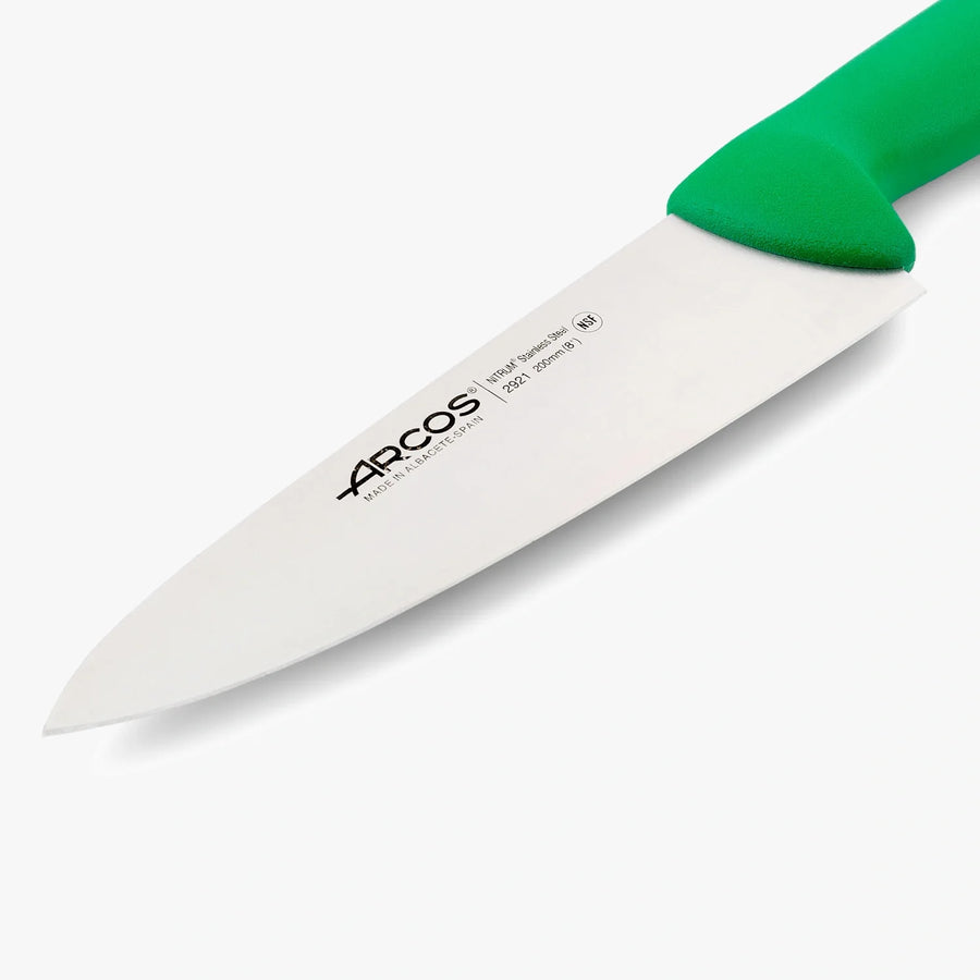 Cuchillo Carnicero Arcos mango verde polipropileno higienico