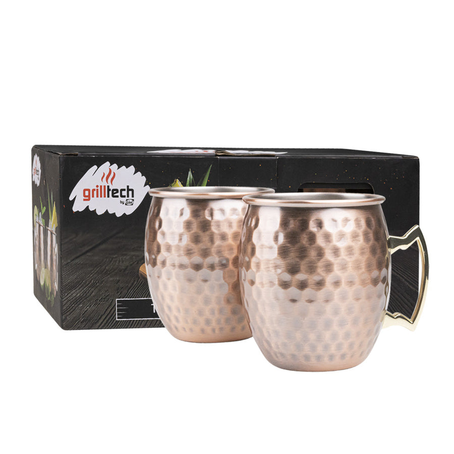 Set 2 Mugs de Cobre Grilltech Moscow Mule 600ml