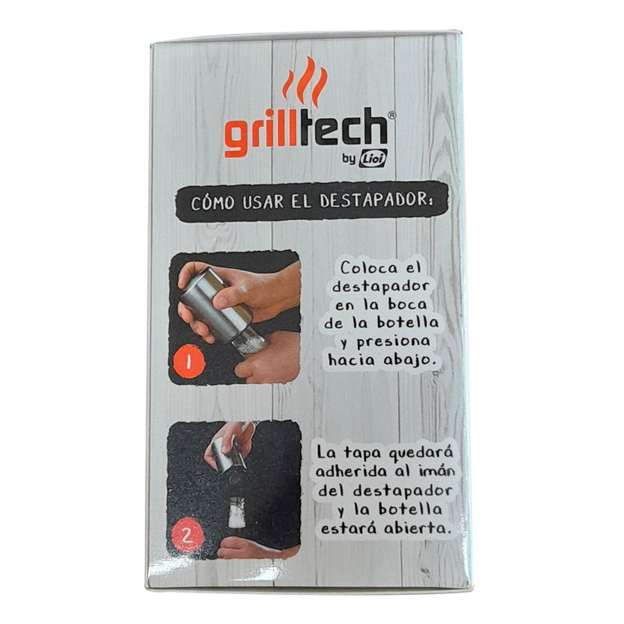 Destapador Automático Grilltech Plateado