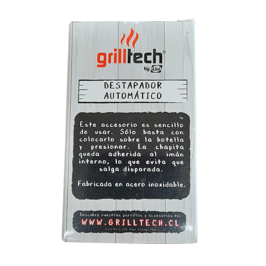 Destapador Automático Grilltech Plateado